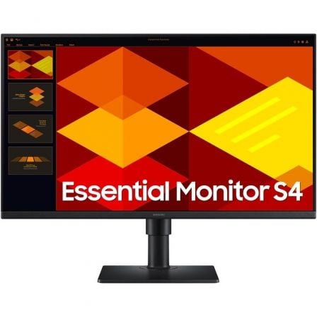 Monitor Profesional Samsung Essential Monitor S4 S27D400GAU/ 27'/ Full HD/ Regulable en altura/ Negro